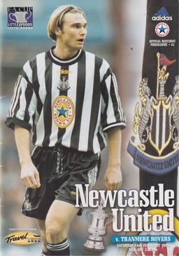 Newcastle United v Tranmere Rovers programme cover